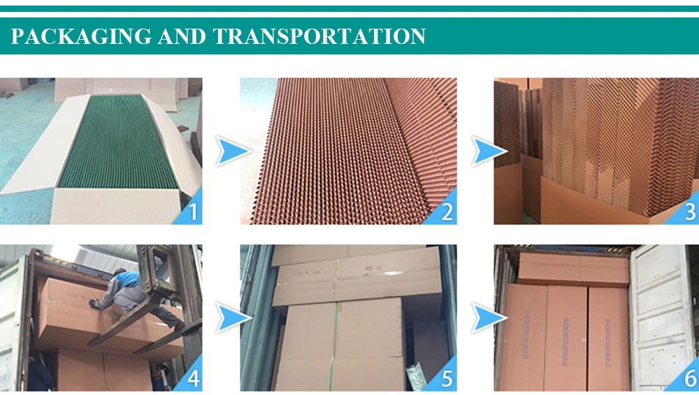 Farm Equipment Kraft Paper Cooling Pad Evaporative Wet Curtain Manufacturer