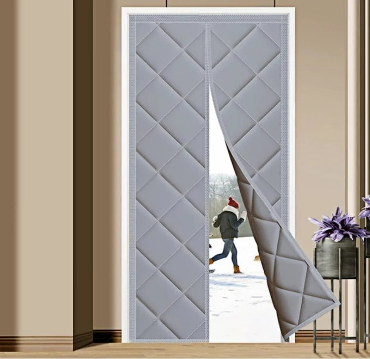 Winter Cotton Door Curtain Thickened Household Windproof and Cold-Proof Magnetic Suction Door Curtain