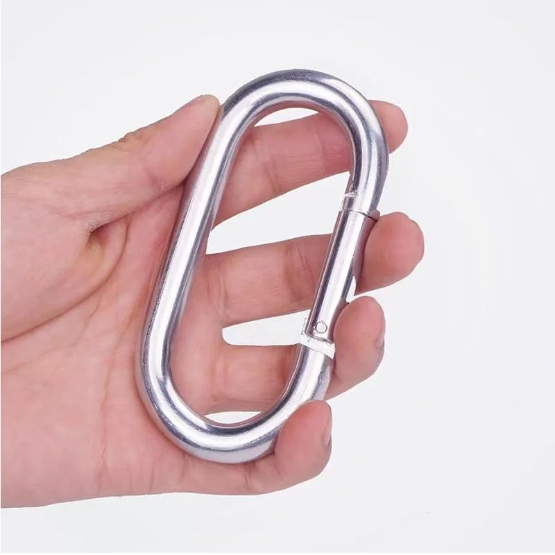 Zinc Plated Spring Loaded Snap Hook to Connect Rope Tracks /Cable and Hook Straps to Tracks