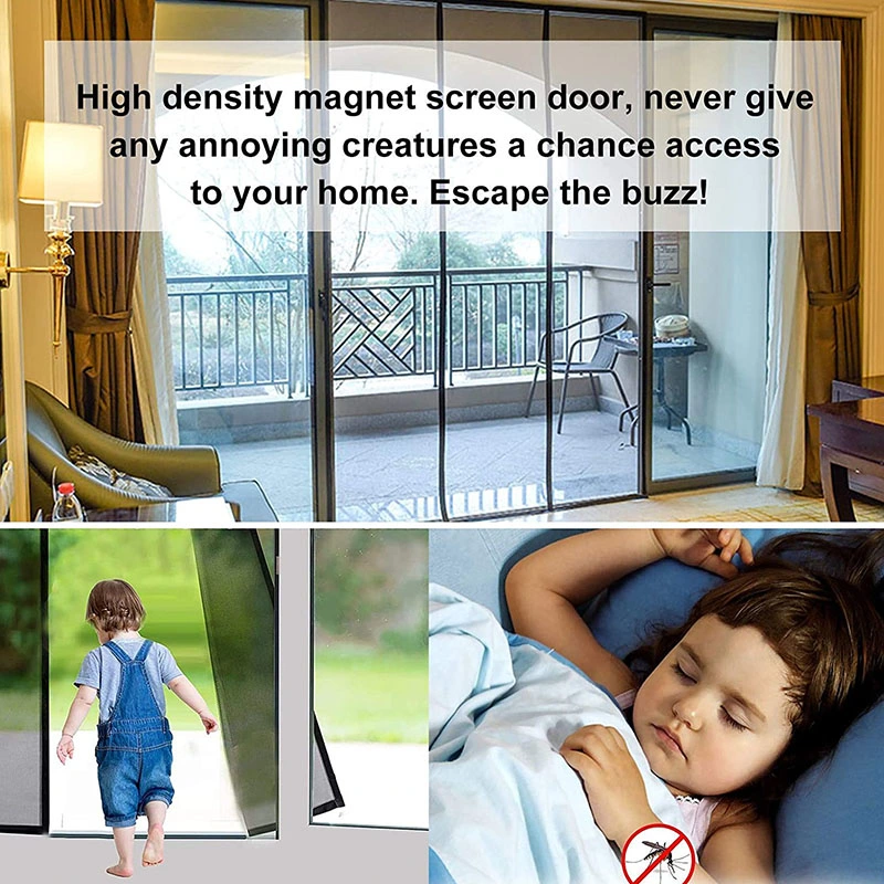 Specializd Auto-Closing Magic Magnetic Mosquito Nets Door Curtain