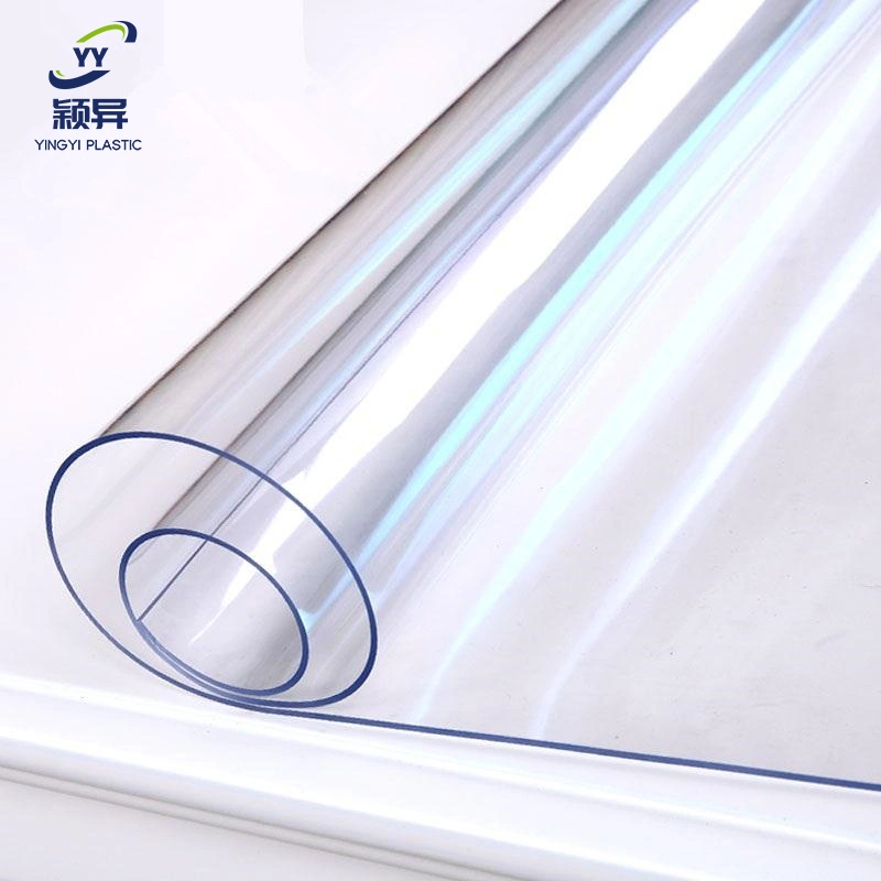 PVC 3mm Thick Soft Plastic Rolls Transparent PVC Table Cloth Sheet