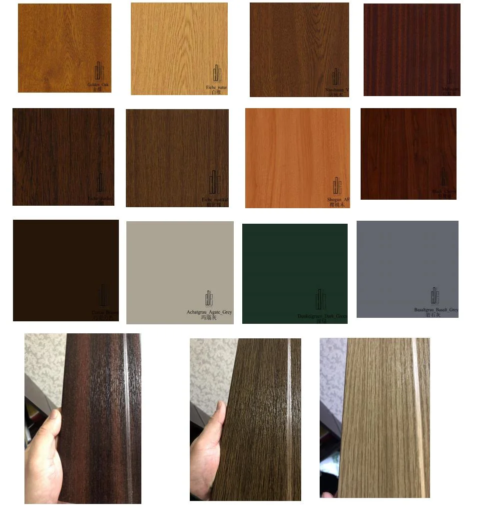 Wooden Texture Anti-UV Laminating/Warpping Plastic PVC Foil/Film for Exterior Decoration for Windows / Doors/WPC Panels/PVC Fences