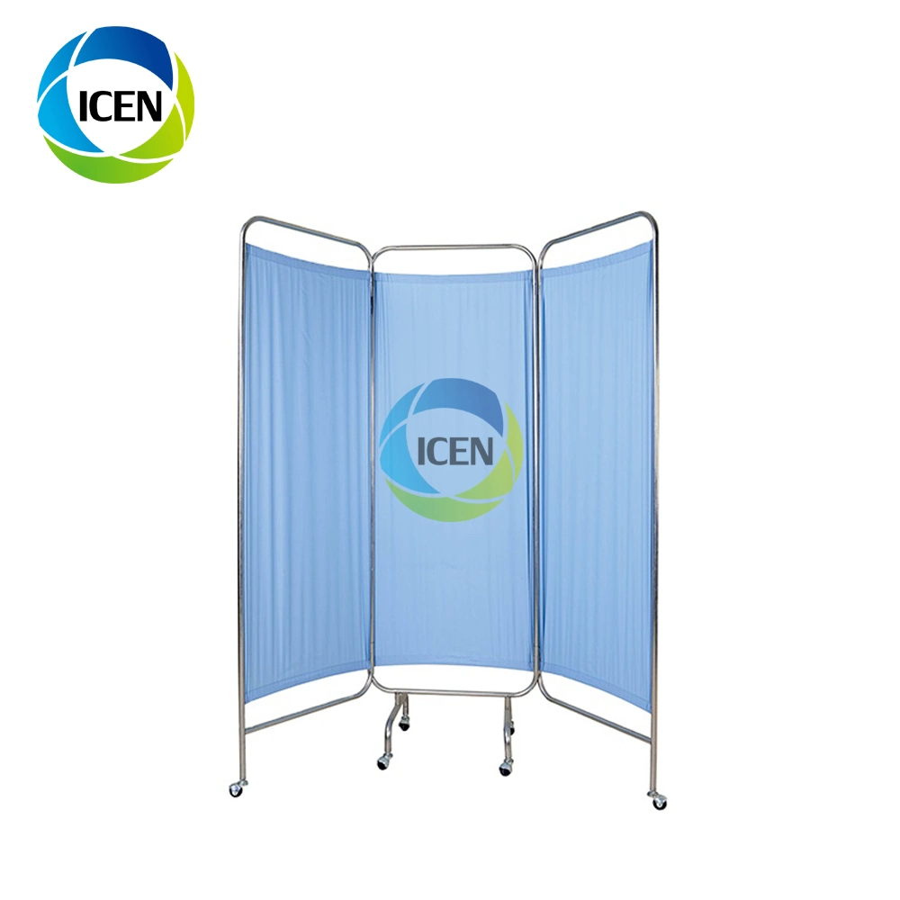 in-R116 Mobile Medical Privacy Partitions Folding Curtain Screen Hospital Bed Curtain