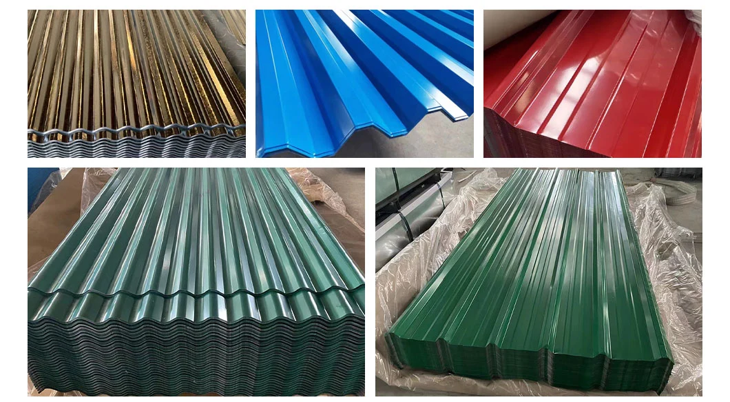 Factory Price Gi Roofing Building Material PVC Film SGCC, Sgch, G550, Dx51d, Dx52D, Dx53D Galvanized Steel Roof Zinc Coating Corrugated Roofing Sheet