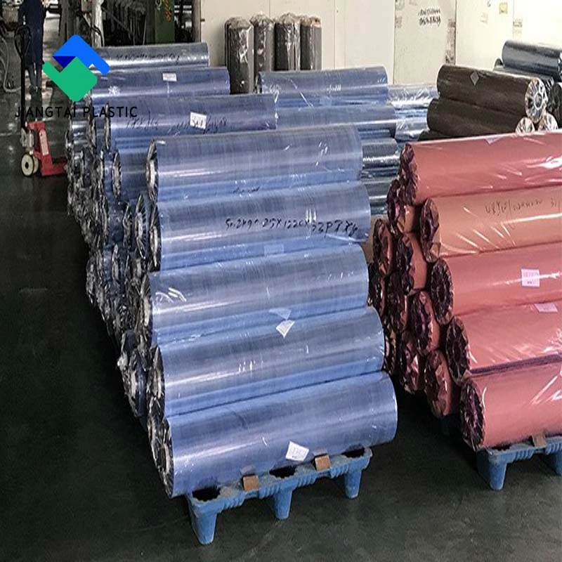 Jiangtai Plastic Glossy Transparent Normal Clear PVC Roll for Packing