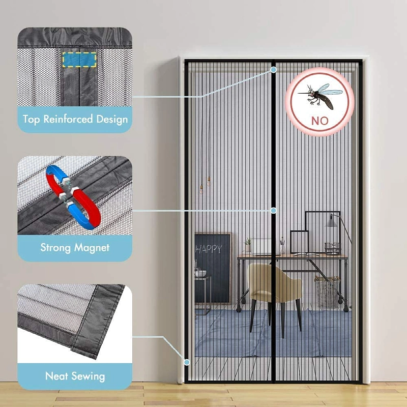 Amazon Hotsale Cheap Hands-Free Magnetic Summer Anti-Mosquito Door Screen Curtain Mesh