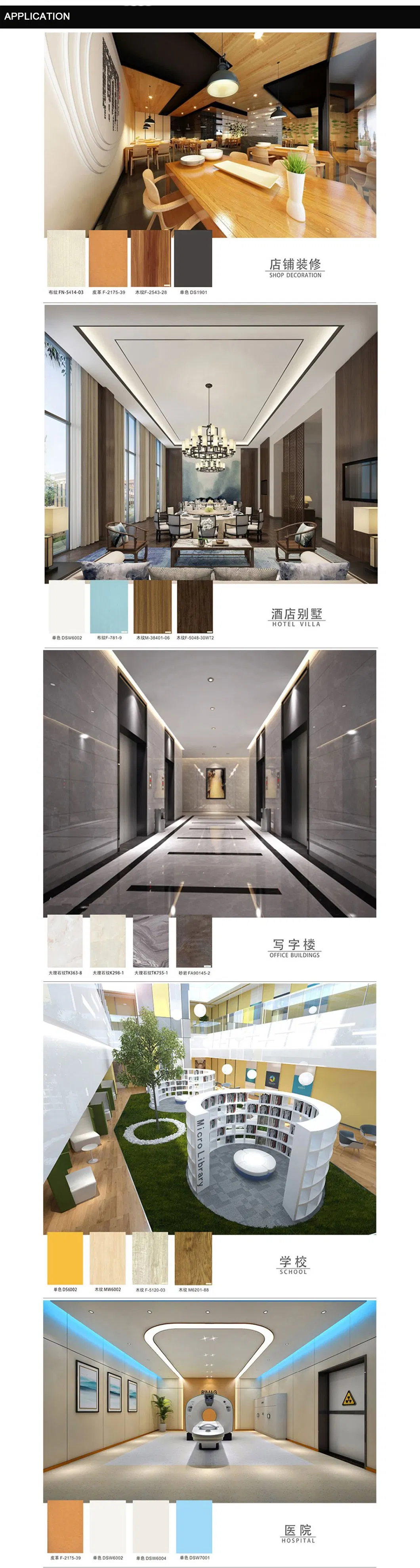 Factory Direct Price Waterproof PVC Marble Sheet for Kitchen Decoration