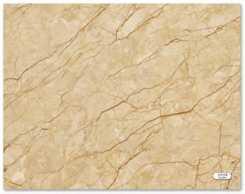 Custom Size 3mm 1220mm*2440mm Waterproof Marble Wall Panel PVC UV Plastic Sheet