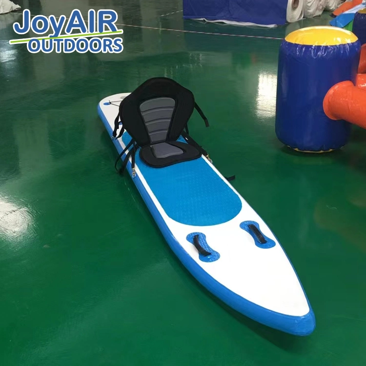 Customized PVC soft Inflatable stand up Sup paddle board with kayak seat