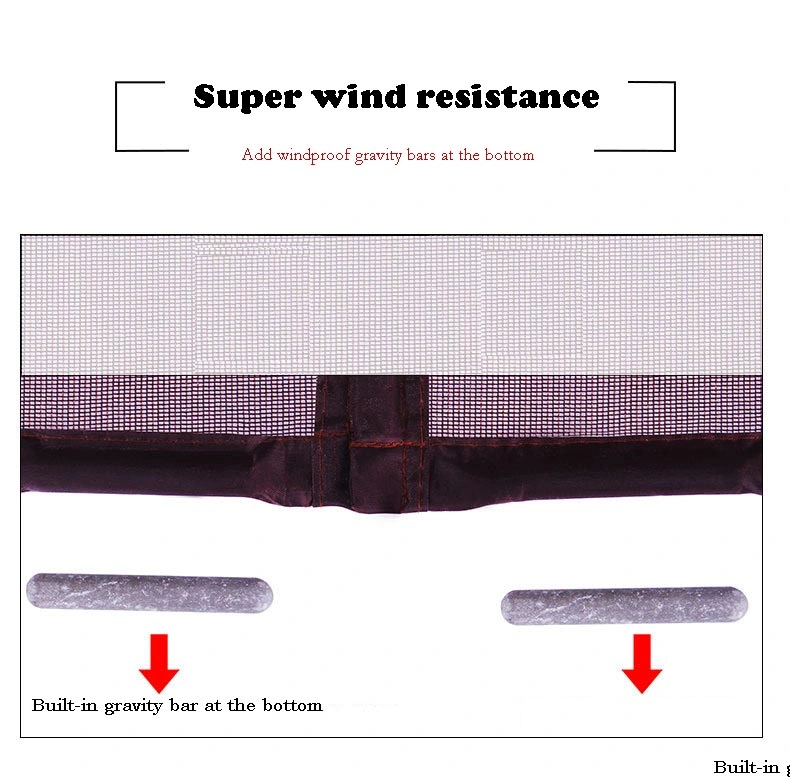 Magnetic Screen Door Curtain -Hook and Loop Fasteners-Mute Closed- Heavy Duty Magnetic Curtain Door Can Prevent Dusts From Enterin