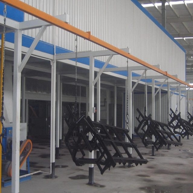 Industrial Overhead Hanging Power and Free Conveyor System Used in Coating Line