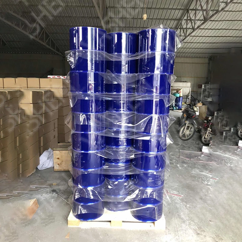 Anti Insect Transparent Antistatic Blue PVC Curtain