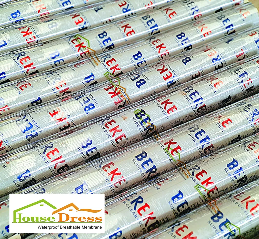 Custom PVC Decorative Film Soft 0.3mm Thickness 0.40mm Crystal PVC Transparent Sheet