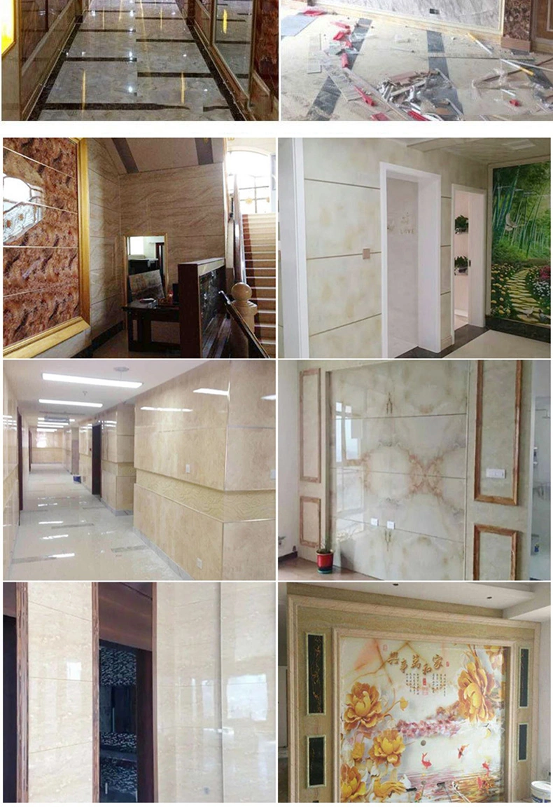 Ceiling Laminate Panel UV Coating Marble Sheet 3mm 4mm Plastic Marble PVC Sheet