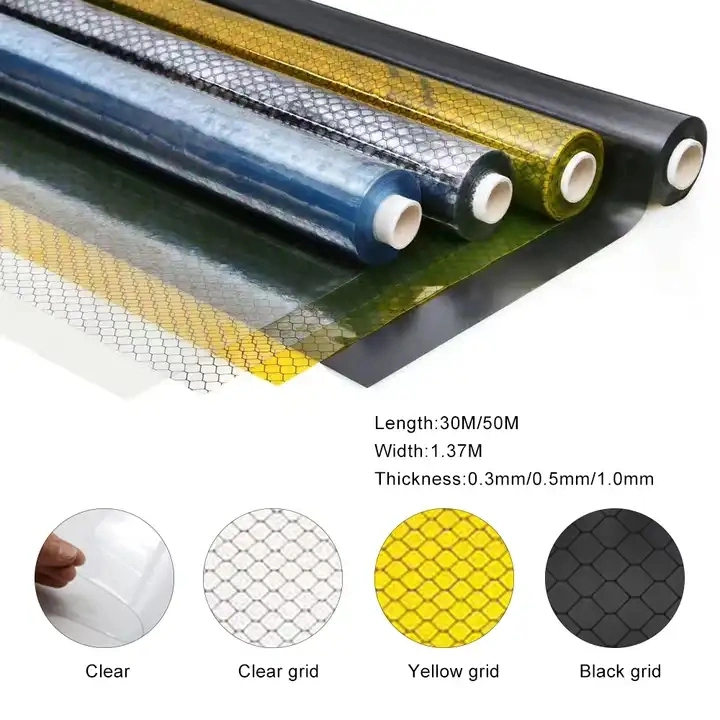 High Quality Cleanroom Antistatic Curtain Film ESD PVC Clear Door Curtain Roll