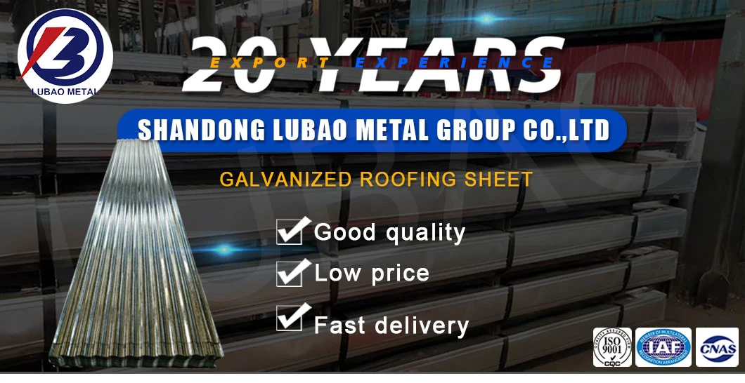 Lowest Price Gi Roofing Building Material PVC Film Galvanized Steel Roof Zinc Coating Corrugated Roofing Sheet