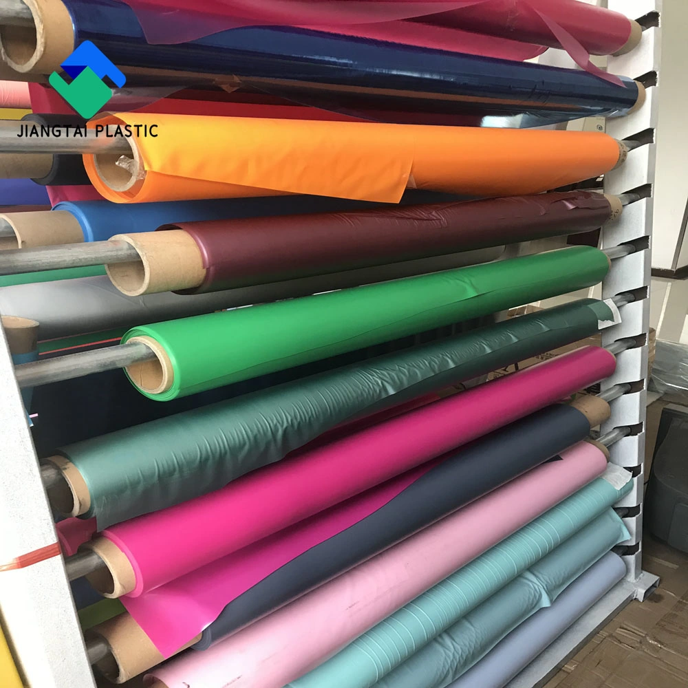 Jiangtai Factory Manufacture Various 20-60 Phr 0.45m-2.00m Width Moisture Proof Transparent Colored PVC Film