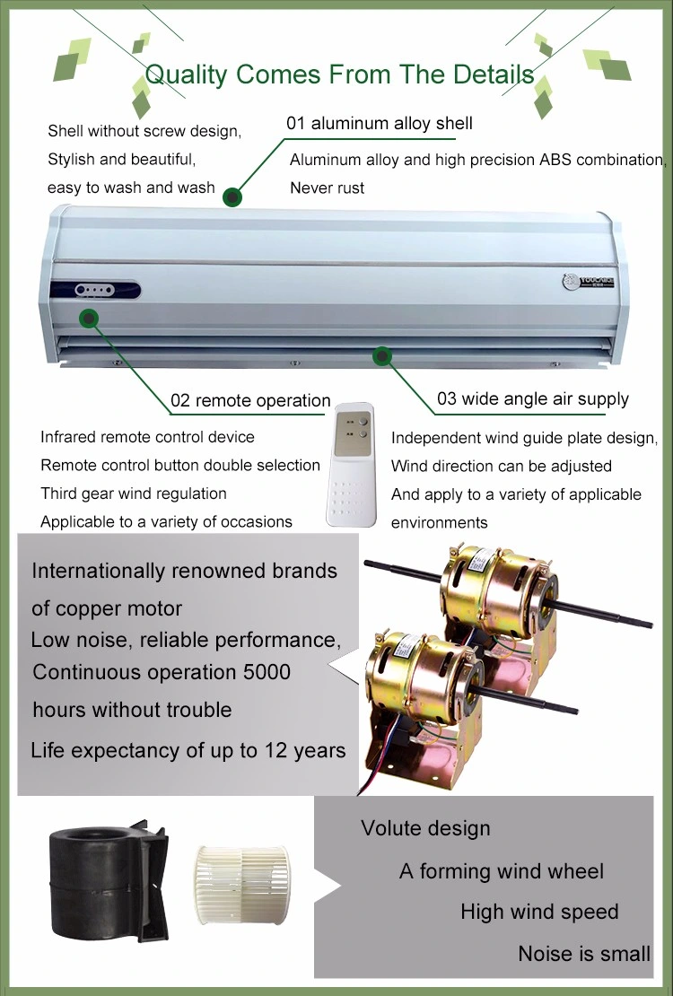 Door Air Curtain Industrial Air Curtain Directly Sold by 2023 Manufacturer