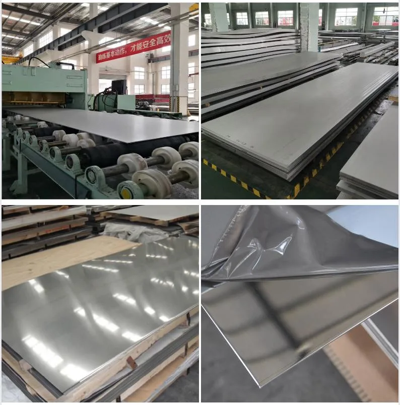 Customized Surface 4K 8K Hl No4 2b Ba PVC Coated SUS304 316 321 310S Cold Hot Rolled 1mm 1.5mm 3mm Stainless Steel Plate Sheet