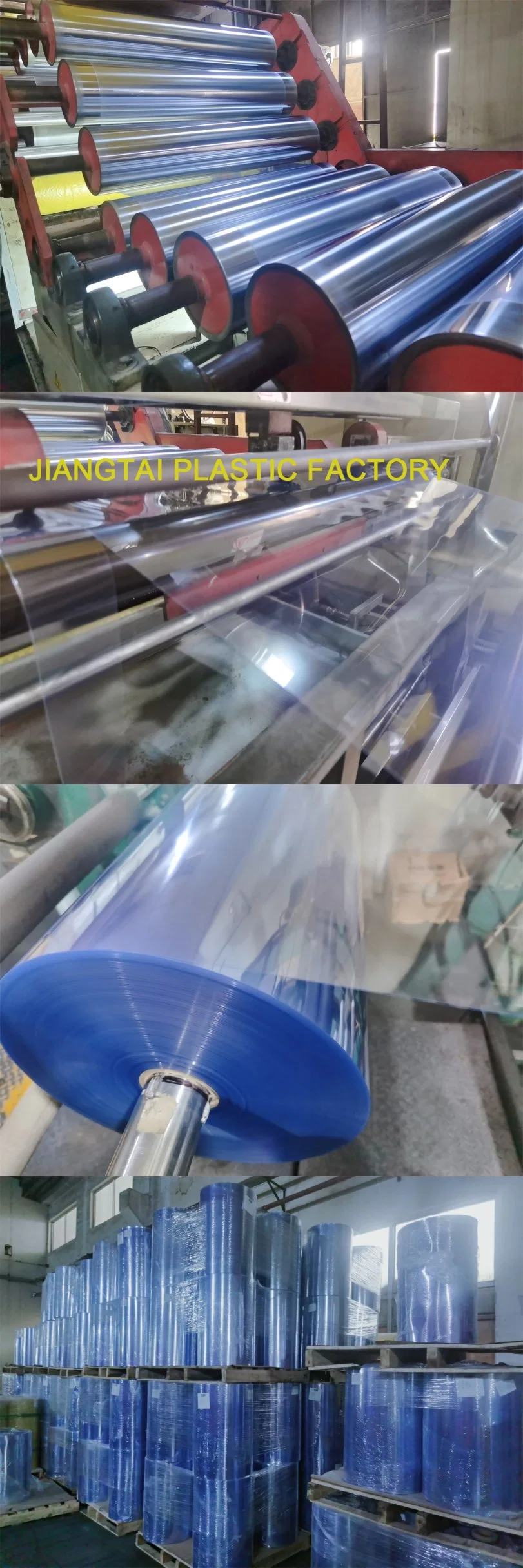 Jiangtai Plastic Super Clear Transparent PVC Film Sheet for PVC Folding Box