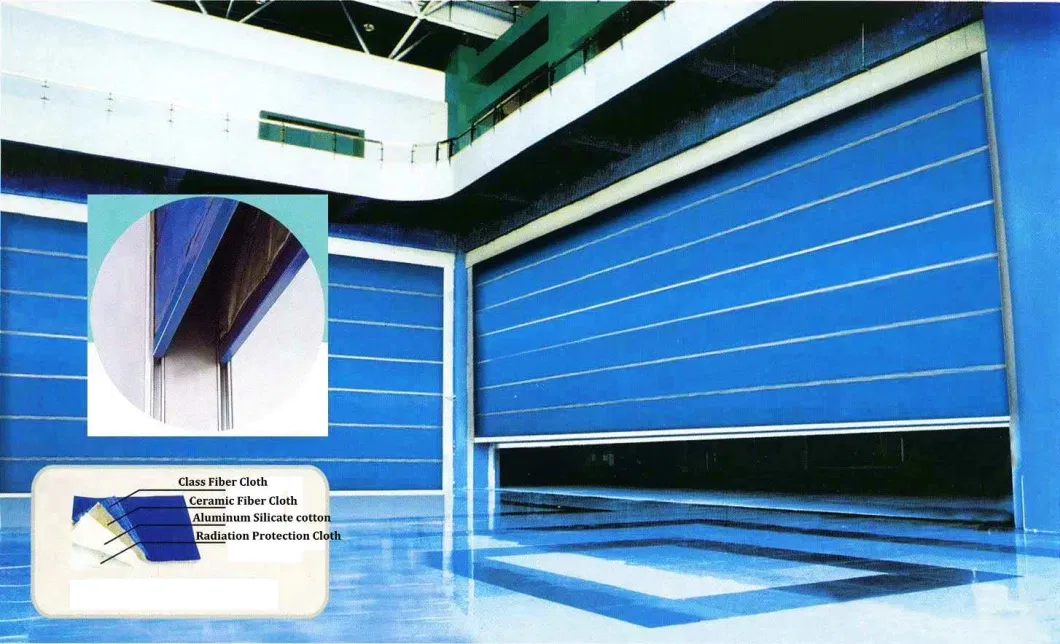 Special Fire Rated Rolling Shutter Door Roller Shutter of Inorganic Cloth Materials