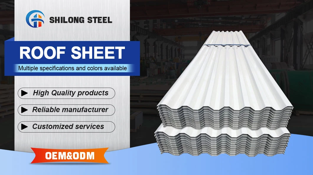 Factory Price Gi Roofing Building Material PVC Film SGCC, Sgch, G550, Dx51d, Dx52D, Dx53D Galvanized Steel Roof Zinc Coating Corrugated Roofing Sheet