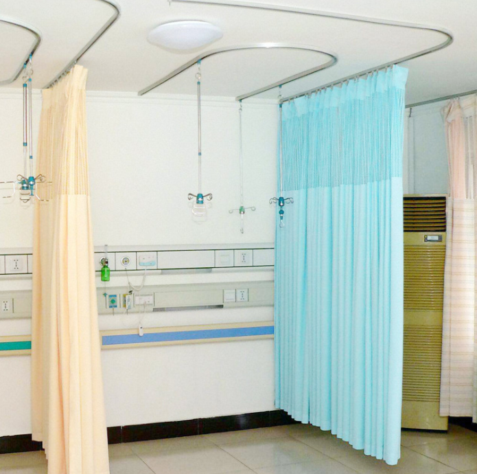 Fire Retardant Medical Clinic Anti-Bacterial Hospital Curtains