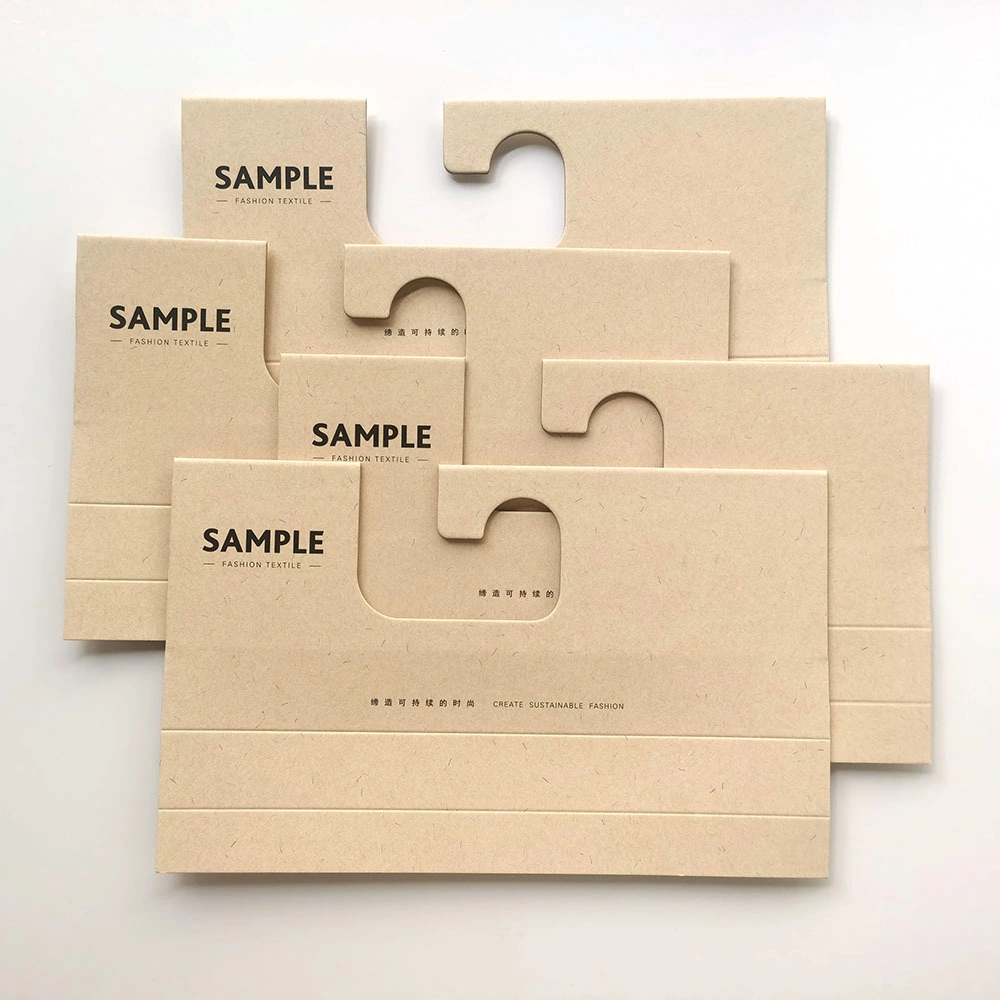 Wholesale Thick Cardboard Paper Curtain Fabric Sample Hanger