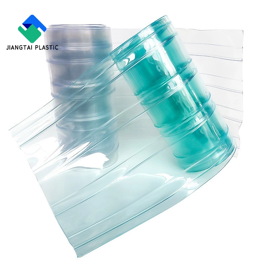 Jiangtai Plastic 2mm/3mm/4mm Anti-Static Thickness Ant-Bacterial PVC Soft Film/PVC Stripe Door Curtain