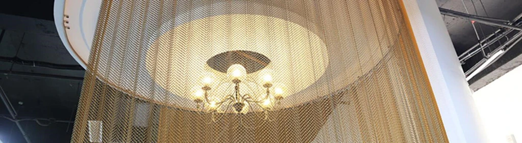 Spiral Woven Decorative Net for Bathroom/ Hotel/ Dining Room Decorative Metal Mesh