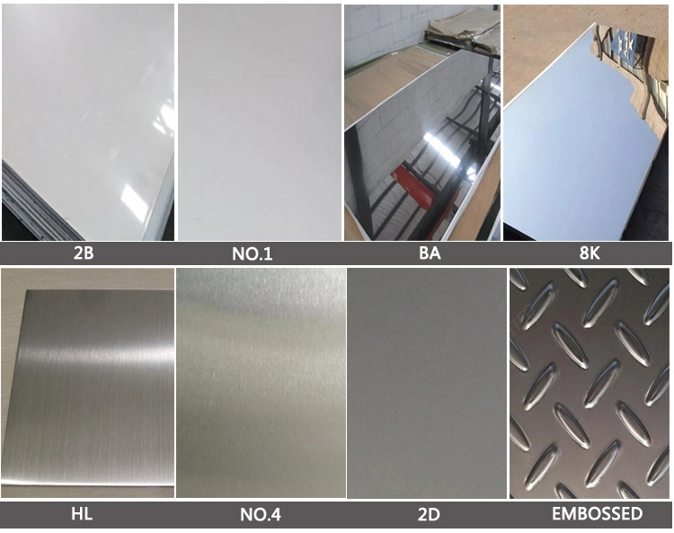 Customized Surface 4K 8K Hl No4 2b Ba PVC Coated SUS304 316 321 310S Cold Hot Rolled 1mm 1.5mm 3mm Stainless Steel Plate Sheet