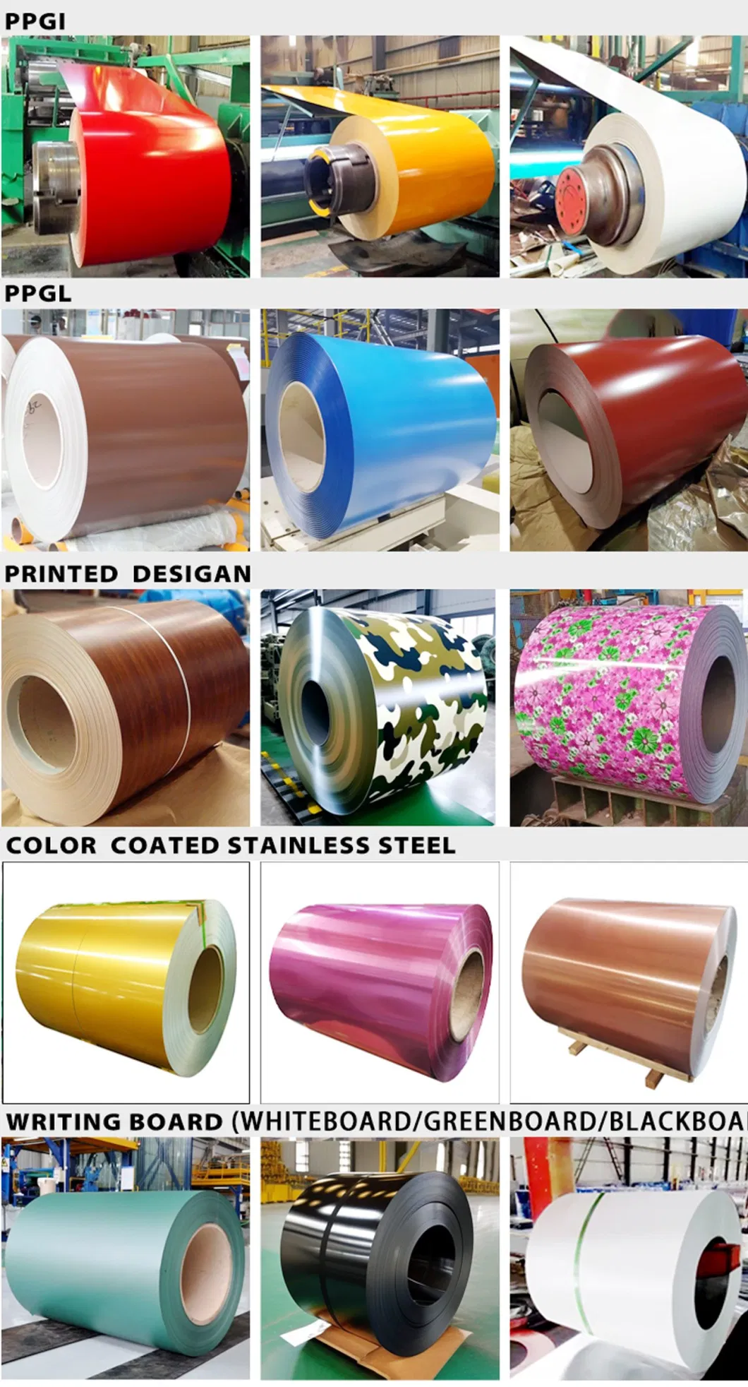 Ral Color PPGI Prepainted Galvanized Steel Coil Construction Material