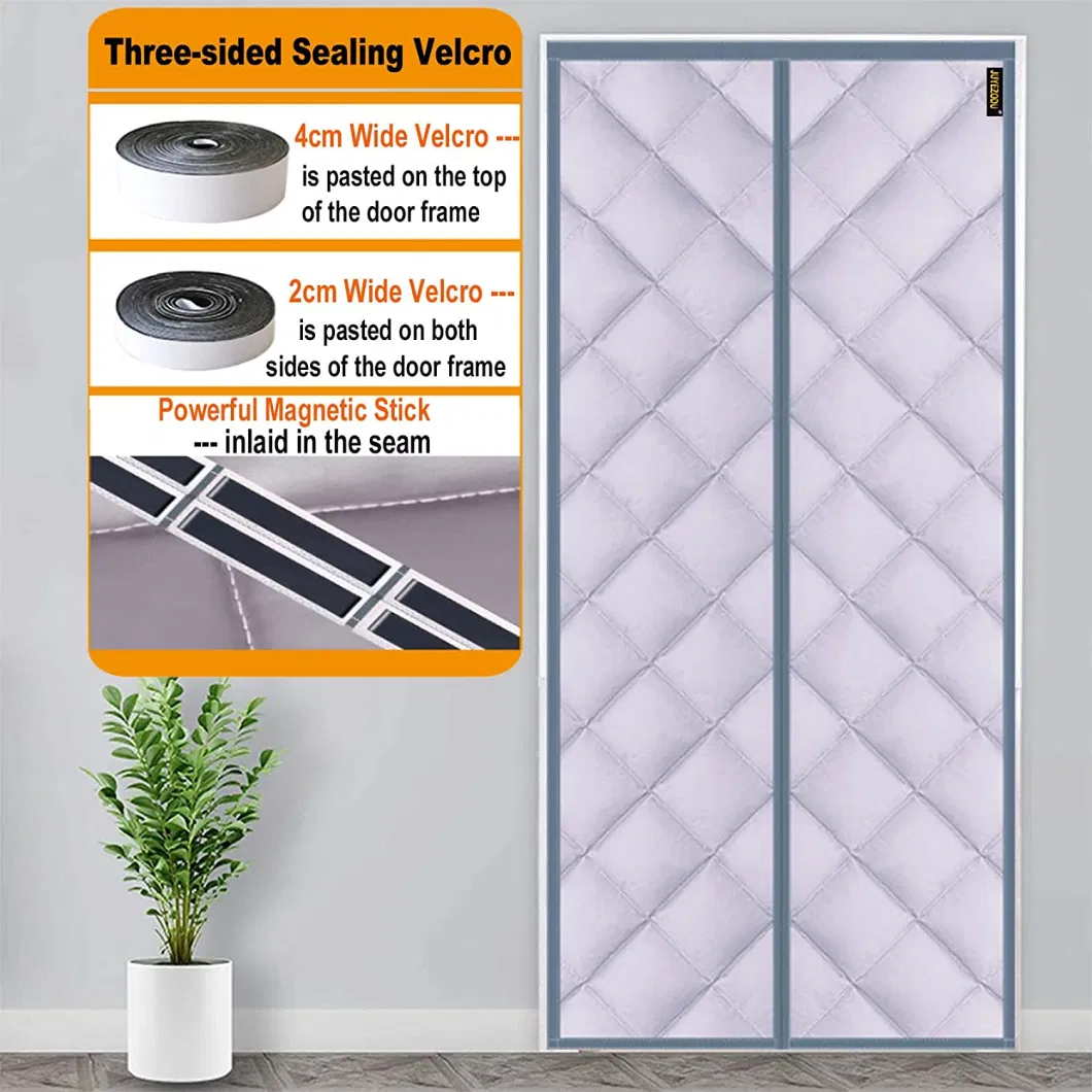 Magnetic Thermal Insulated Door Curtain Wind Proof Sound Insulation