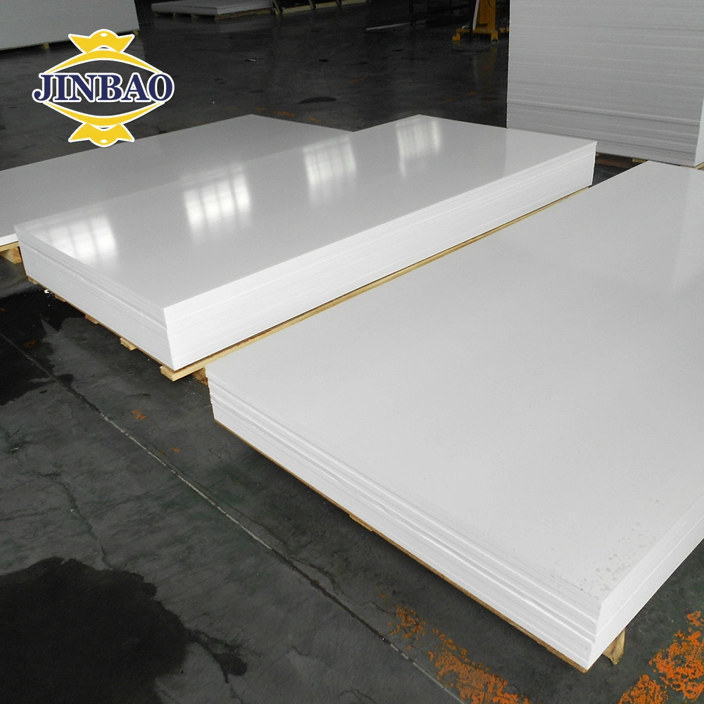 Jinbao Unbreakable Low Density 4.8mm Thickness 4*8 Size White PVC Foam Sheet