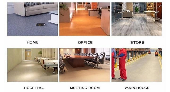 Flexible Easy Clean Plastic PVC Flooring Sheets