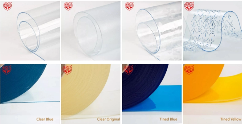 Air Curtain Plastic Strips Anti-Static PVC Strip Curtain Clear Soft PVC Curtain