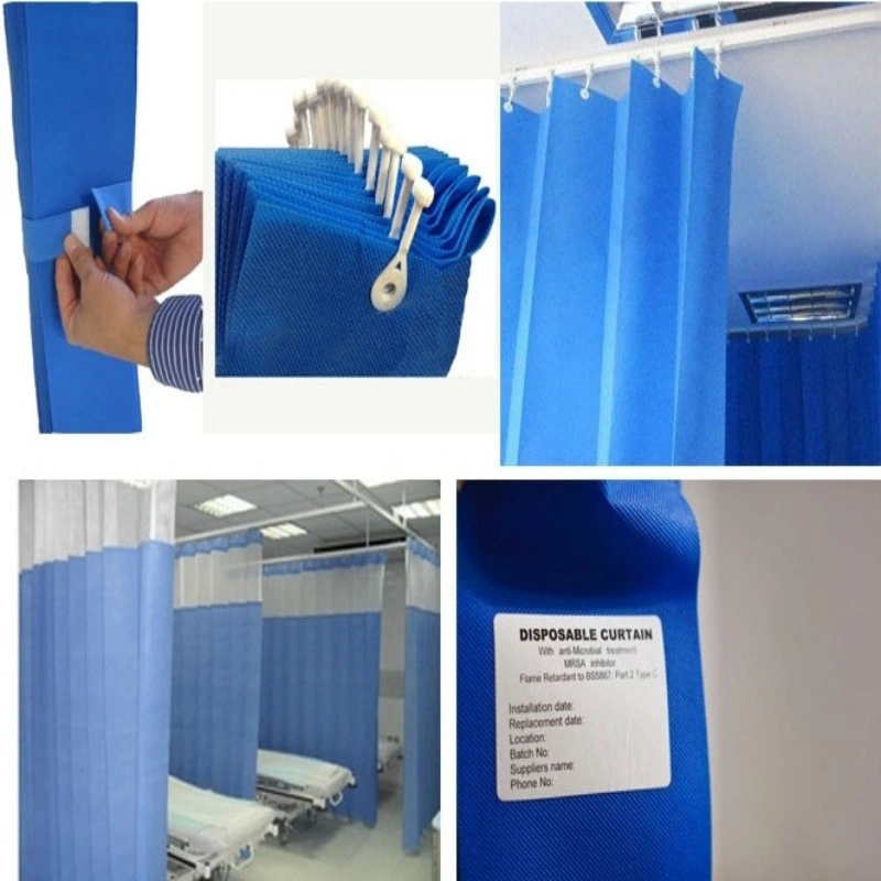 Medical Flame Retardant Disposable Hospital Cubicle Curtains