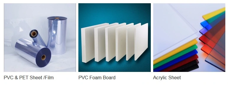 Blue PVC Super Clear Plastic PVC Film Transparent PVC