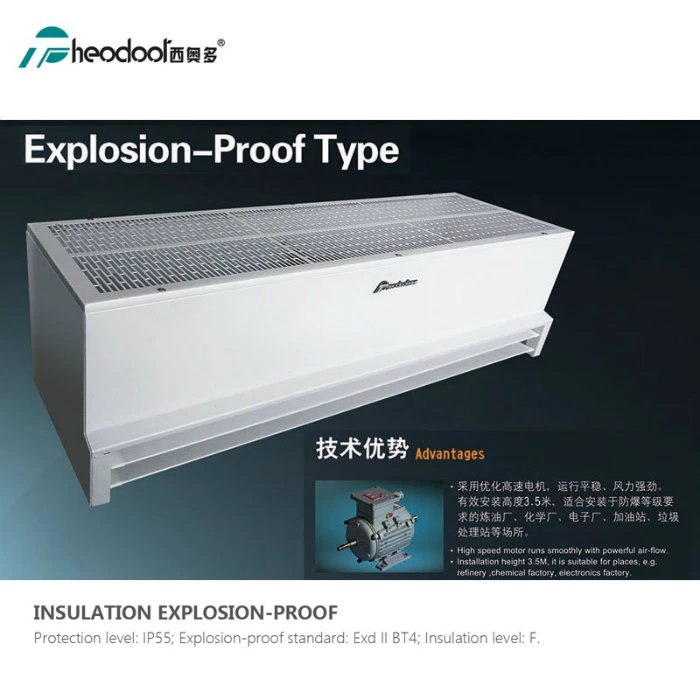 Explosion-Proof Air Curtain for Door in Commercial and Industrial