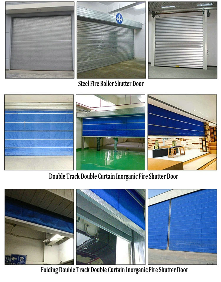 Special Fire Rated Rolling Shutter Door Roller Shutter of Inorganic Cloth Materials