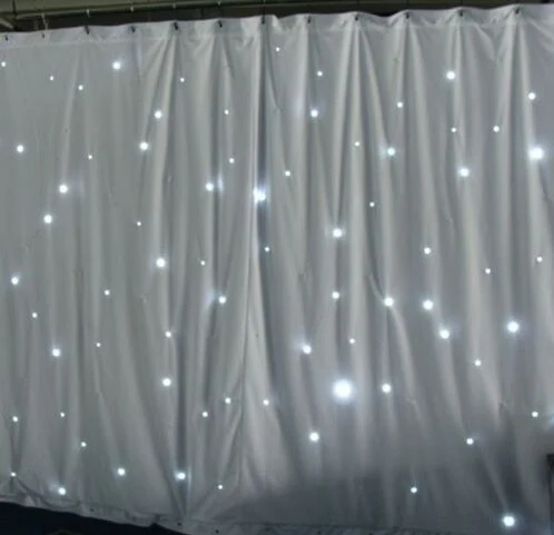 Concert Backdrops Foldable LED Star Cloth Fabric LED Starlit Curtains with DMX Control