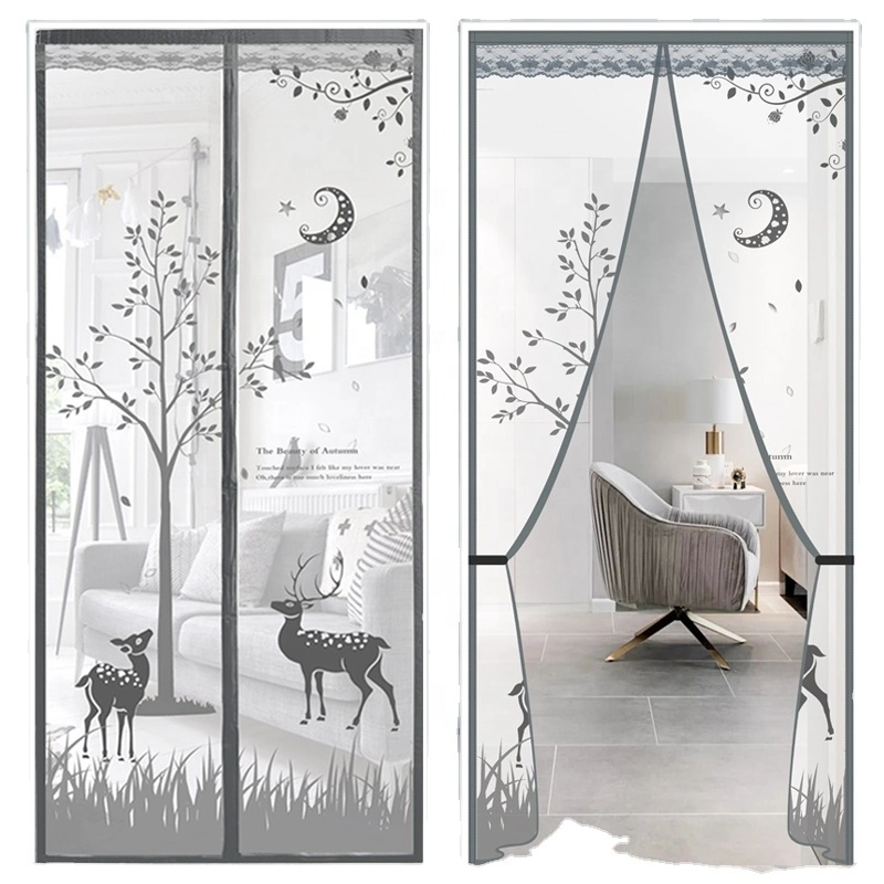 Stand Door Cover Strip Magnetic DIY Door Screen Curtain Magnetic Mosquito Net