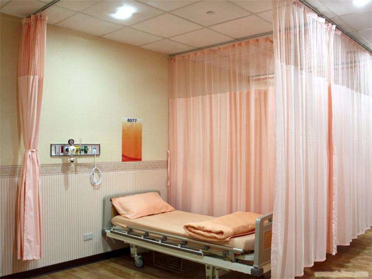 Anti-Mircrobial Permanent Flame Retardant Medical Fabric Screen Cubicle Movable Hospital Cubical Curtain in Emergency Room