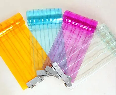 Clear PVC Strip Curtain with Magnetic Srip Can Keep Close Each Other