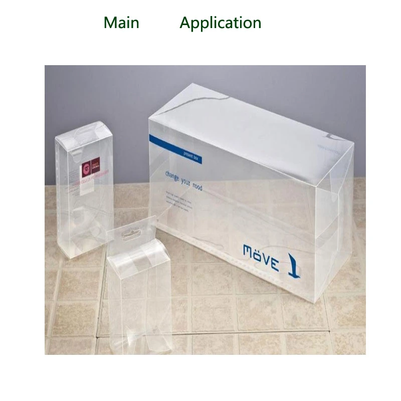 0.2mm Rigid Transparent Plastic PVC Film for Folding Boxes