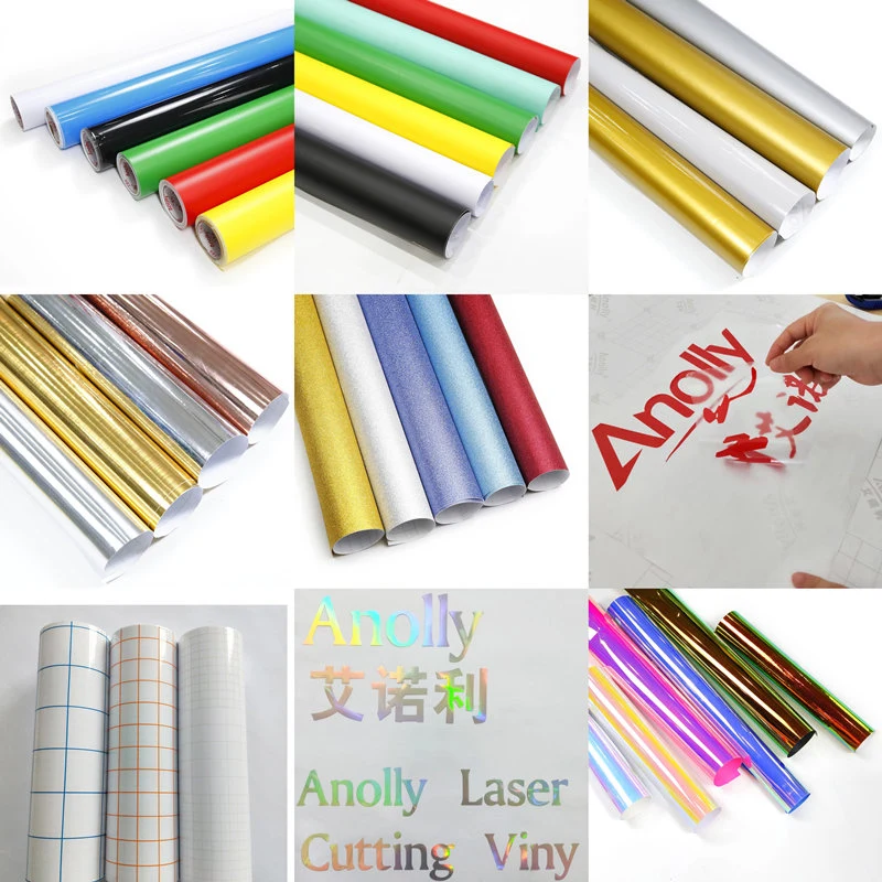 PVC Vinyl Material Roll Adhesive Vinyl Sheets Color Cutting Vinyl PVC Sheets