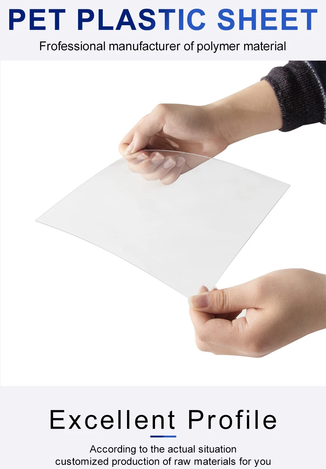 0.5mm 1mm Anti-Scratch Transparent Plastic PVC APET Sheet Vacuum Forming Clear Pet Plastic Sheets