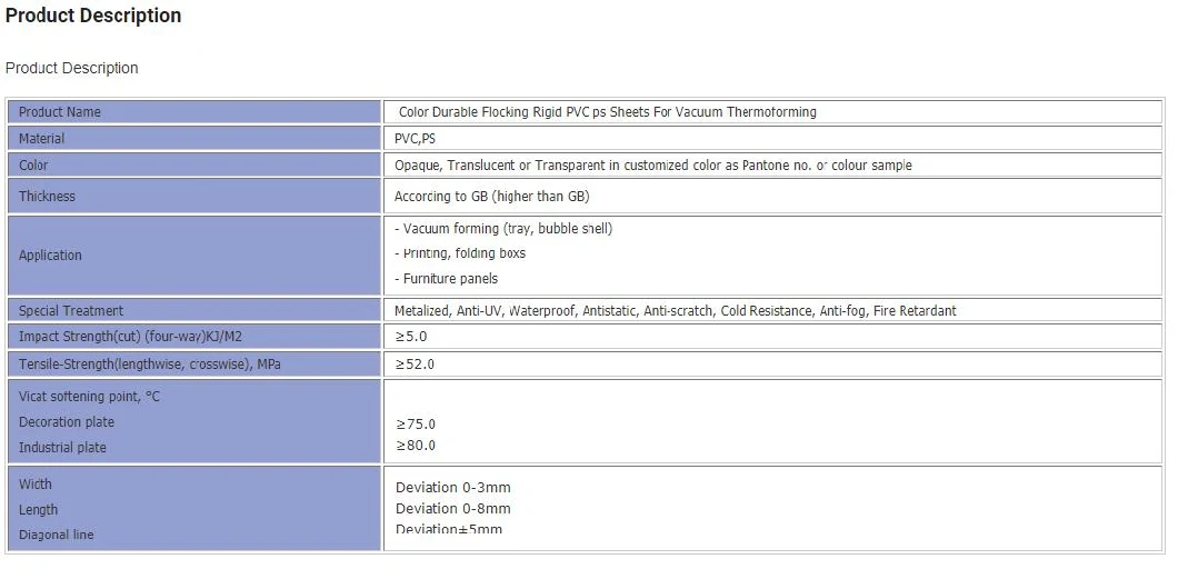 Transparent Center Folded PVC Shrink Film Sheet