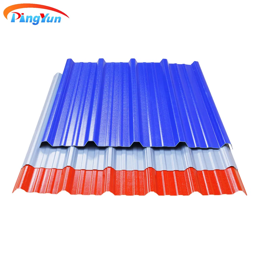 3 Layers UPVC Laminate Plastic Roof Tilesroof Panel Sheet Bulecolor Price for Wholesale