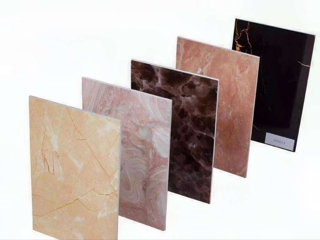 3mm Plastic Laminate Panel UV Coating ABS Marble Sheet